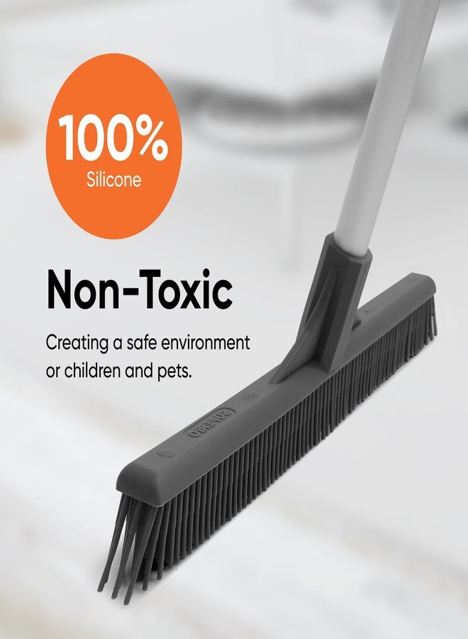 Superio 16” Pet Hair Remover Silicone Broom Head Only - Carpet Rake for Fur Removal - Rug Rake to Fluff Carpet – for Dust on Hardwood Floor & Tile – Rinse to Clean - Image 4